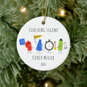 Personalized Coach Christmas Ornament
