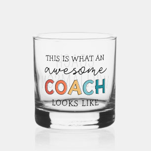  Personalized Coach Funny Awesome Coach Whiskey Glass