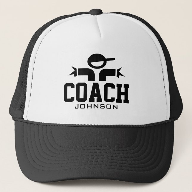 Personalized coach hat for official sports teams (Front)