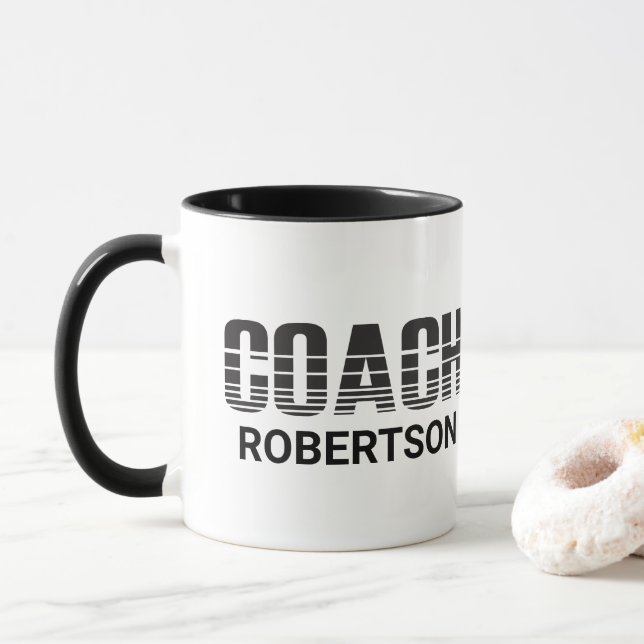 Personalized Coach  Mug (With Donut)