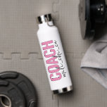Personalized Coach's Name Script Water Bottle<br><div class="desc">A Personalized Coach's Name Script Water Bottle for Coaches.
Choose colour of textr,  change names and titles.

 Have a Unique Personalized Gifts for a Coach.
A Coach Water Bottle Gift. Personalized Coach Gifts.
Coach Gifts For Men
Coach Gift for Her</div>