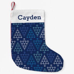 Personalized Coastal Beach Christmas Nautical Small Christmas Stocking
