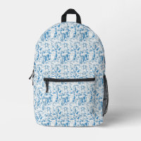 Personalized Coastal Blue Name Backpack