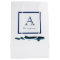 Personalized Coastal Navy Blue White Shark Medium
