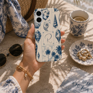 Personalized Coastal Seashell iPhone 16 Case
