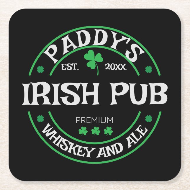 Personalized Coaster for Irish Pub (Front)