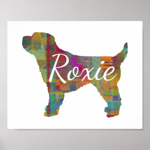 Personalized Cockapoo Dog Print Poster