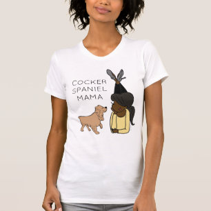 Personalized Cocker Spaniel Mama T-Shirt