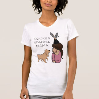 Personalized Cocker Spaniel Mama T-Shirt
