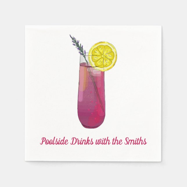 Personalized Cocktail Napkins (Front)
