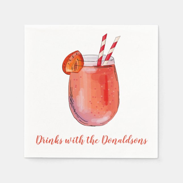 Personalized Cocktail Napkins (Front)