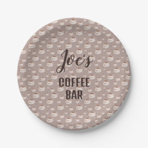 Personalized Coffee Bar Station Paper Plates