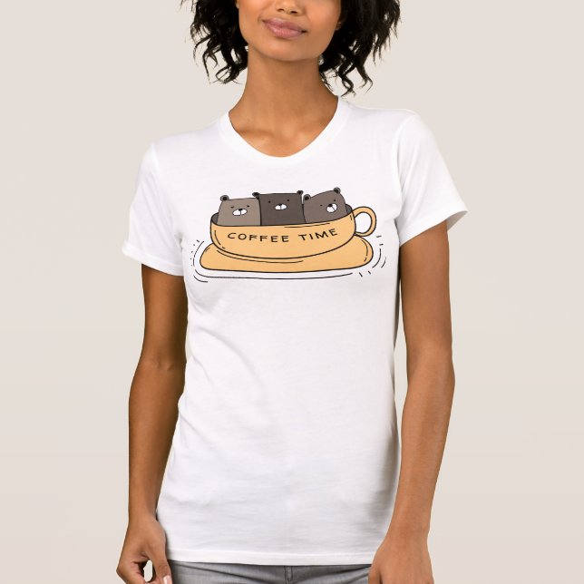 Personalized Coffee Bears T-Shirt (Front)