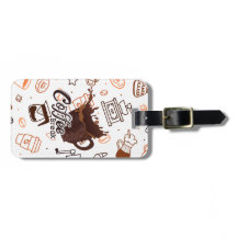 Personalized Coffee Break Luggage Tag