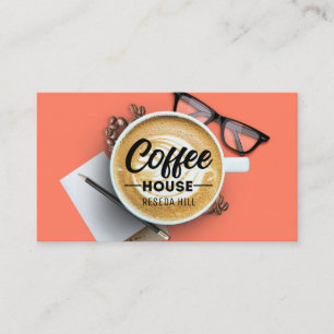 Personalized Coffee House Business Card