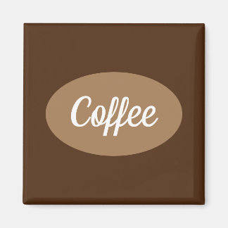 Personalized coffee in white Magnet