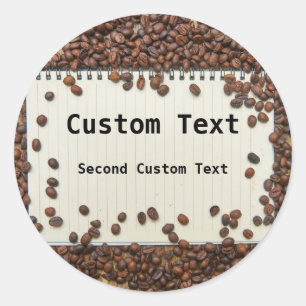 Personalized Coffee Journal Label