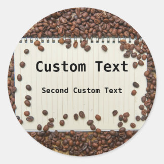 Personalized Coffee Journal Label