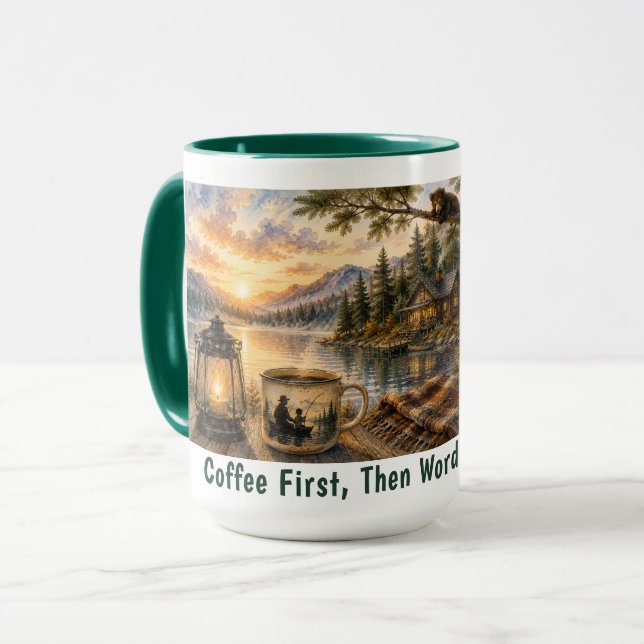 Personalized Coffee Lover Mug (Front Left)