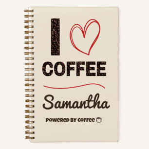 Personalized Coffee Lover Notebook