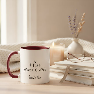 Personalized Coffee Mom Mug | Custom Baby Name Mug
