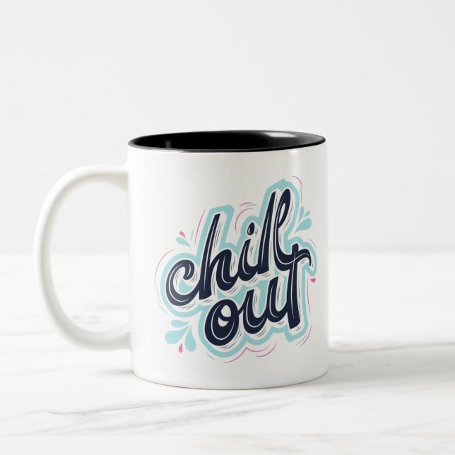 Personalized Coffee Mug, Custom Bistro Cup (Left)