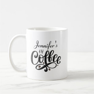 Personalized Coffee Mug, Custom Bistro Cup, Engrav Mug
