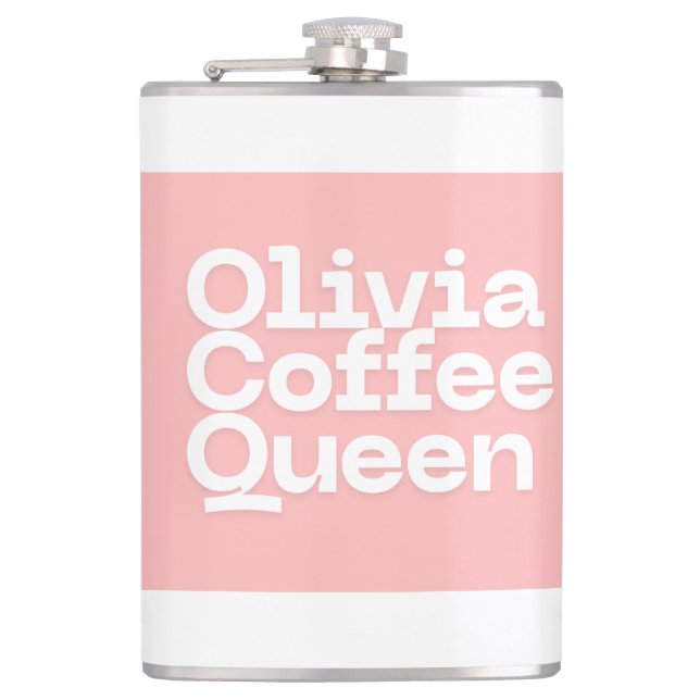 Personalized Coffee Mug – Custom Name Gift for Hip Flask (Front)