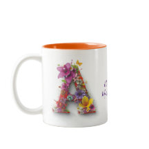 Personalized Coffee Mug Letter A
