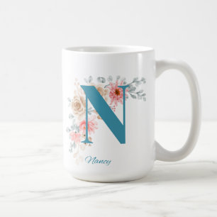 Personalized Coffee Mug Letter N