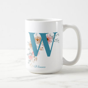 Personalized Coffee Mug Letter W