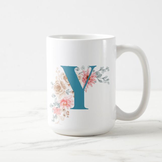Personalized Coffee Mug Letter Y (Right)