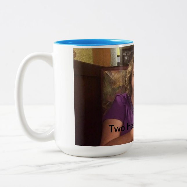 Personalized coffee mug, two tone, 15 oz Two-Tone coffee mug (Left)