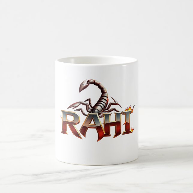 Personalized Coffee Mug with a Scorpion Design and (Center)