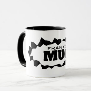 Personalized coffee mug with funny ripped hole