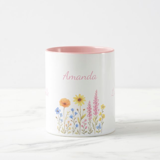 Personalized Coffee Mugs, Amanda Name Mug (Center)