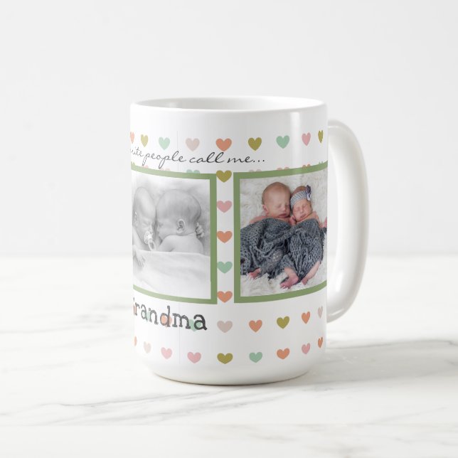 Personalized Coffee Mugs for Grandmothers (Front Right)