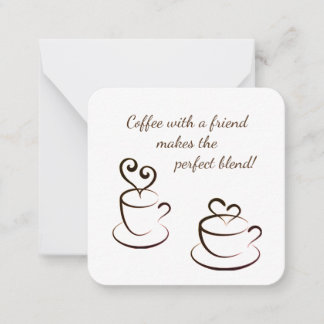 Personalized Coffee notecards