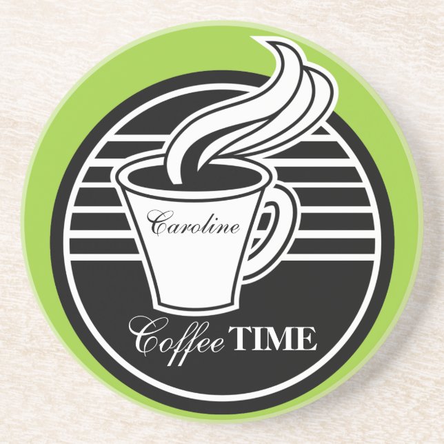 Personalized Coffee or Tea Cup Coaster (Front)