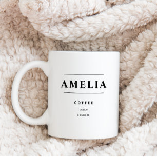 Personalized Coffee Order, Custom drink Mug