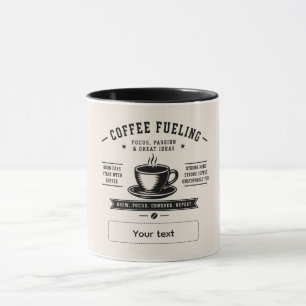 Personalized Coffee Quote Design – Custom Name Mug