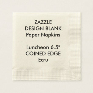 Personalized Coined Edge Luncheon Paper Napkins