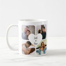 Personalized Collage Couple Mug – Custom Photo & N
