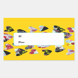 Personalized Collage Hearts Sticker