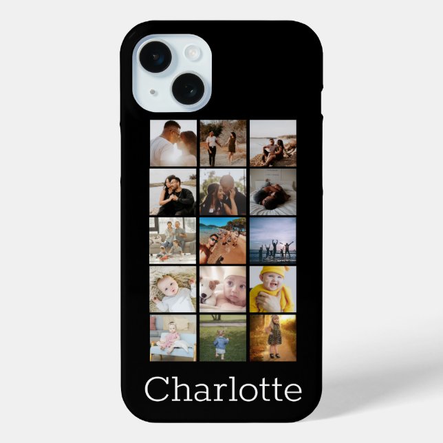 Personalized Collage Make Your Own Unique Case-Mate iPhone Case (Back)