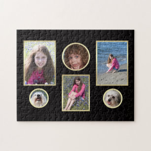Personalized Collage Six Photo Puzzle