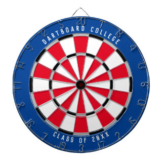 Personalized College Class of 20XX | Blue/Red Dartboard