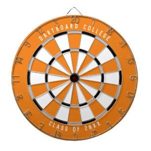 Personalized College Class of 20XX Orange Dartboard