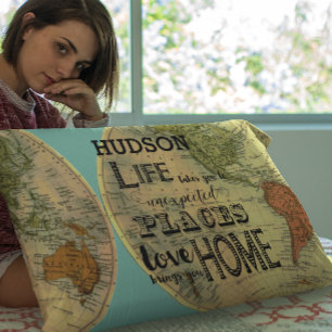 Personalized college Dorm Room Inspirational Quote Pillowcase