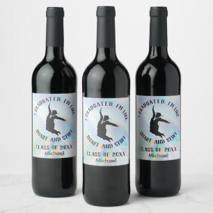 Personalized College Graduate Gag Graduation Wine Label